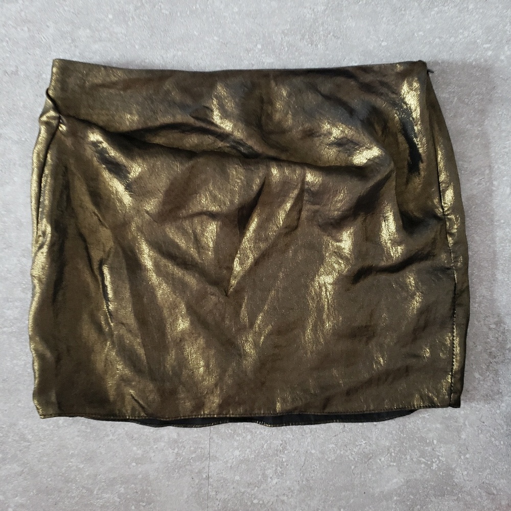 Glod mini skirt